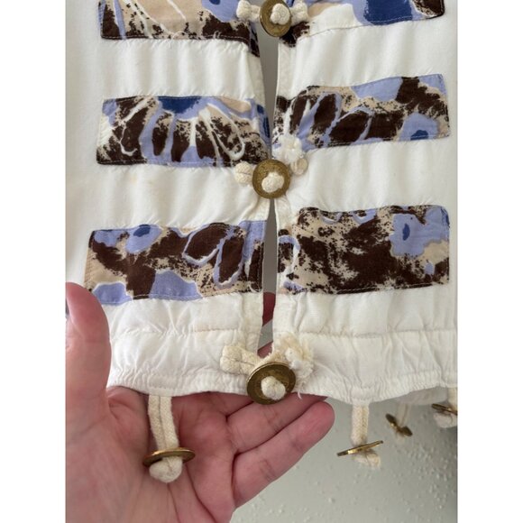 Native Wear Design Unique Boho Cropped Button-Up Jacket With Tassel Details - Picture 9 of 13